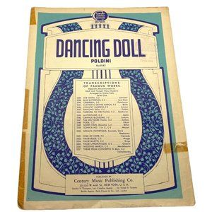 Dancing Doll Waltzing Doll Vintage Piano Sheet Music by Poldini 1942